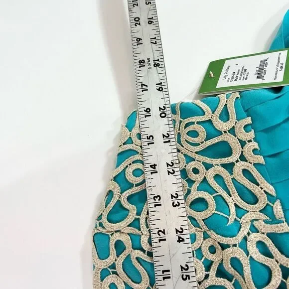 Lilly Pulitzer Jillie Chiffon Strapless Dress Women's 8 Silk Empire Mini NWT - Picture 5 of 13